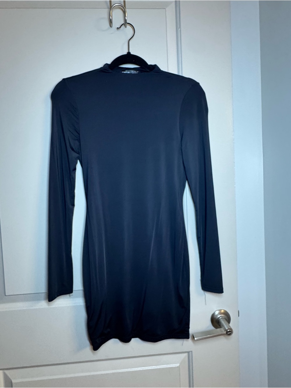 SHEIN Black Long Sleeve Bodycon Dress